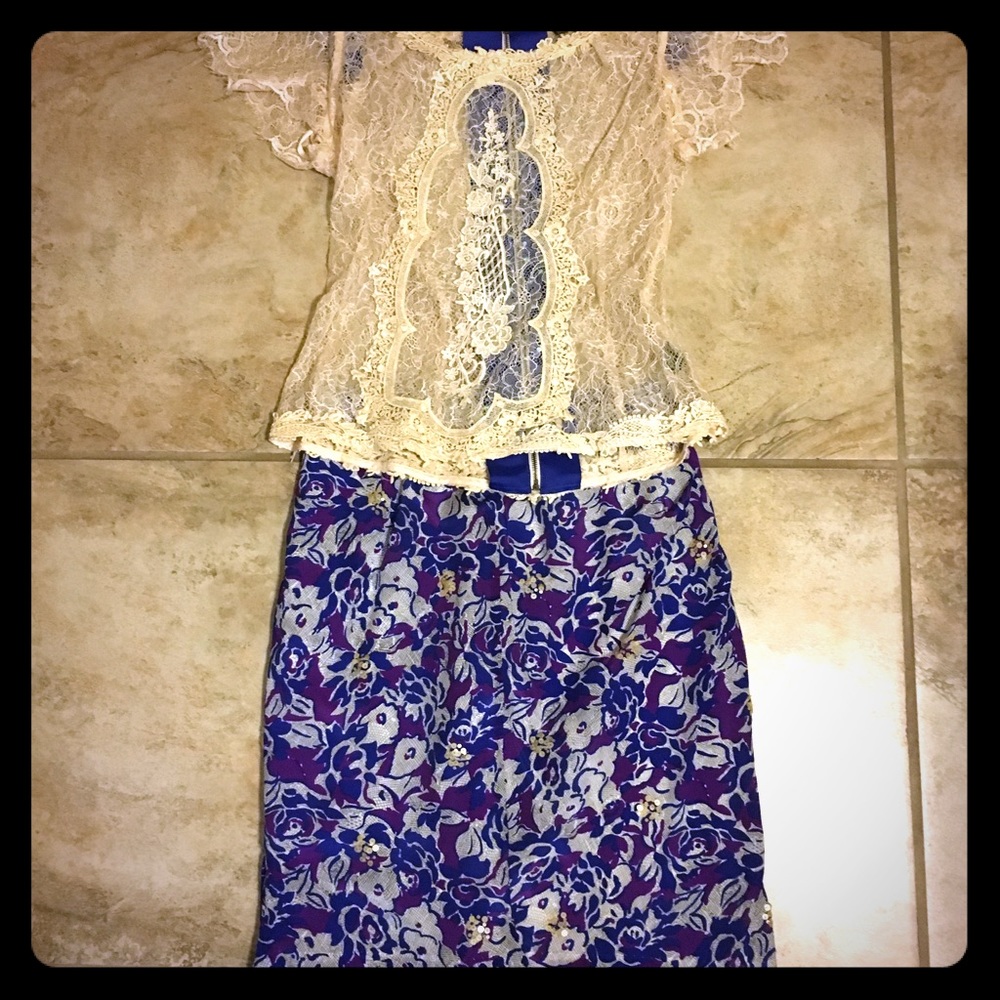 🌟Anthropology 2-piece Dress Size 4👗
